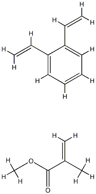 methylmethacrylate-divinylbenzene polymer Struktur