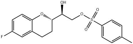 (1’S,2S)-2-(2’-Tosyl-1’,2’-dihydroxyethyl)-6-fluorochromane 结构式