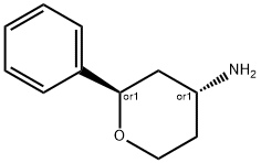 (2R,4R)-2-苯基四氢-2H-吡喃-4-胺, 911826-56-7, 结构式