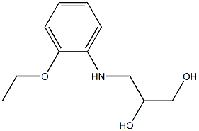 1,2-Propanediol,3-o-phenetidino-(7CI) Structure