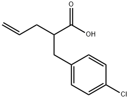 2-(4-氯苄基)戊-4-烯酸, 91393-56-5, 结构式