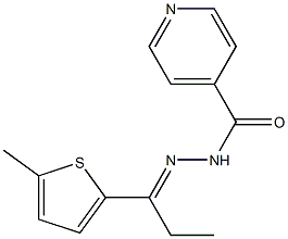Isonicotinylhydrazone de la 5-methyl-2-propiothienone [French] Structure