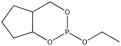 Phosphorous acid, ethyl ester, cyclic ester with 2-hydroxycyclopentanemethanol (7CI) Struktur