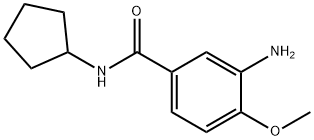 3-amino-N-cyclopentyl-4-methoxybenzamide 结构式