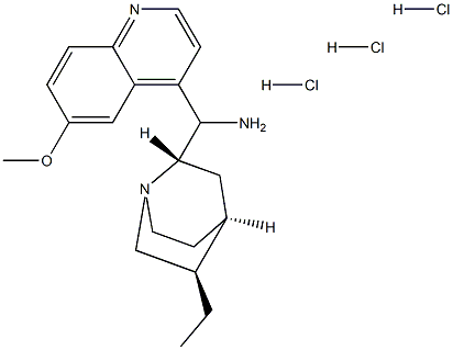 9-氨基-(9-脱氧)表二氢奎宁三盐酸盐 结构式