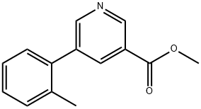 5-(邻甲苯基)烟酸甲酯, 93349-94-1, 结构式
