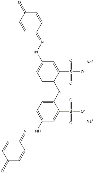 2,2'-thiobis[5-[(4-hydroxyphenyl)azo]benzenesulphonic] acid, sodium salt Struktur
