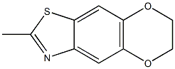 p-Dioxino[2,3-f]benzothiazole, 6,7-dihydro-2-methyl- (7CI) Struktur