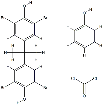 苯氧基封端四溴双酚-A 碳酸酯齐聚物, 94334-64-2, 结构式