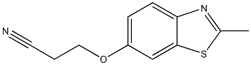 Propionitrile, 3-[(2-methyl-6-benzothiazolyl)oxy]- (6CI,7CI) 结构式