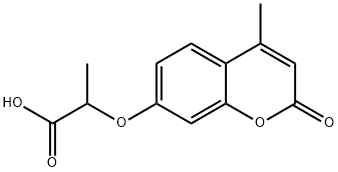 2-[(4-methyl-2-oxo-2H-chromen-7-yl)oxy]propanoic acid Structure