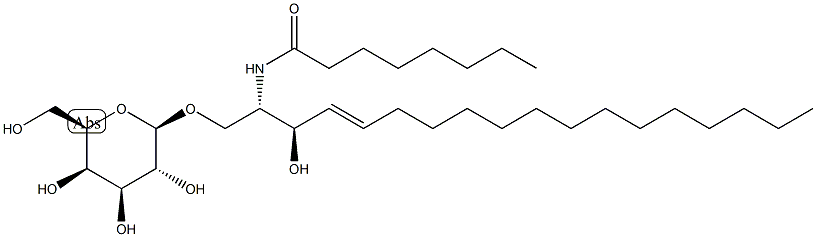 D-galactosyl--1,1' N-octanoyl-D-erythro-sphingosine Structure