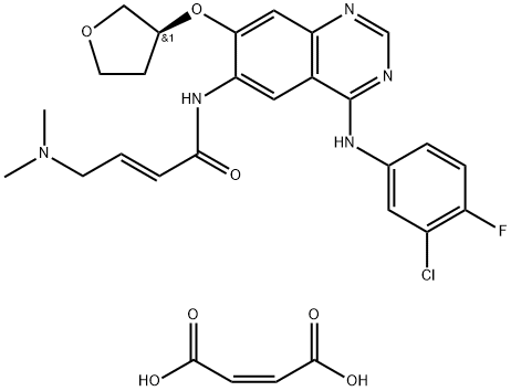 アファチニブマレイン酸塩 化学構造式