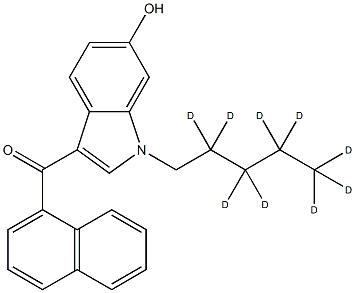 JWH 018 6-hydroxyindole metabolite-d9 Structure
