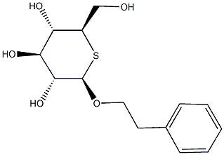 苯基乙基 BETA-D-硫代半乳糖吡喃糖苷 结构式