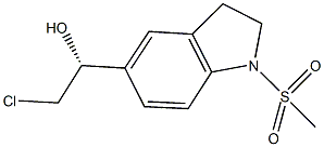 (1R)-2-CHLORO-1-[1-(METHYLSULFONYL)-2,3-DIHYDRO-1H-INDOL-5-YL]ETHANOL Structure