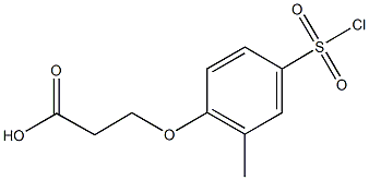 3-[4-(chlorosulfonyl)-2-methylphenoxy]propanoic acid