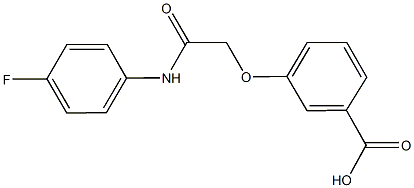 3-{[(4-fluorophenyl)carbamoyl]methoxy}benzoic acid