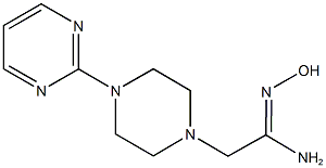 (1Z)-N'-hydroxy-2-(4-pyrimidin-2-ylpiperazin-1-yl)ethanimidamide 结构式