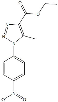 ETHYL 5-METHYL-1-(4-NITROPHENYL)-1H-1,2,3-TRIAZOLE-4-CARBOXYLATE Structure