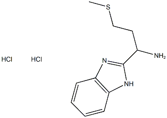 1-(1H-BENZIMIDAZOL-2-YL)-3-(METHYLTHIO)PROPAN-1-AMINE DIHYDROCHLORIDE Structure
