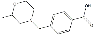 4-[(2-methylmorpholin-4-yl)methyl]benzoic acid Structure
