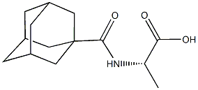 (2S)-2-[(1-adamantylcarbonyl)amino]propanoic acid Structure