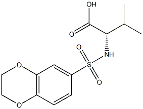 (2S)-2-[(2,3-dihydro-1,4-benzodioxin-6-ylsulfonyl)amino]-3-methylbutanoic acid