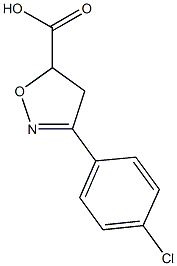 3-(4-chlorophenyl)-4,5-dihydro-1,2-oxazole-5-carboxylic acid