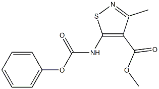 methyl 3-methyl-5-[(phenoxycarbonyl)amino]isothiazole-4-carboxylate Structure