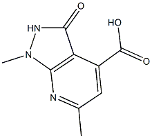 1,6-dimethyl-3-oxo-2,3-dihydro-1H-pyrazolo[3,4-b]pyridine-4-carboxylic acid Structure