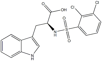 (2S)-2-{[(2,3-dichlorophenyl)sulfonyl]amino}-3-(1H-indol-3-yl)propanoic acid