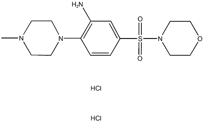 2-(4-METHYLPIPERAZIN-1-YL)-5-(MORPHOLIN-4-YLSULFONYL)ANILINE DIHYDROCHLORIDE Structure