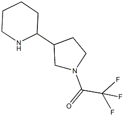 2-[1-(trifluoroacetyl)pyrrolidin-3-yl]piperidine Structure