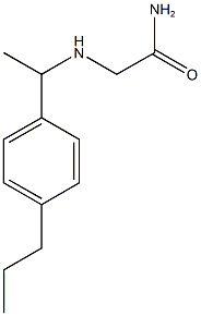 2-{[1-(4-propylphenyl)ethyl]amino}acetamide
