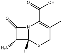 7-氨基-3-甲基-8-氧代-5-硫杂-1-氮杂双环[4.2.0]辛-2-烯-2-甲酸, 22252-43-3, 结构式