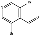 3,5-ジブロモ-4-ピリジンカルボキシアルデヒド 化学構造式