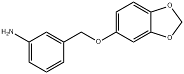 3-[(2H-1,3-benzodioxol-5-yloxy)methyl]aniline Structure