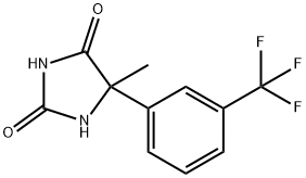 2,4-Imidazolidinedione, 5-methyl-5-[3-(trifluoromethyl)phenyl]- Structure