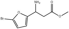3-氨基-3-(5-溴呋喃-2-基)丙酸甲酯 结构式