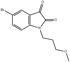 5-bromo-1-(3-methoxypropyl)-2,3-dihydro-1H-indole-2,3-dione Structure