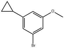 3-甲氧基-5-环丙基溴苯, 1227692-30-9, 结构式