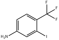 3-碘-4-三氟甲基苯胺 结构式