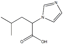 2-(1H-imidazol-1-yl)-4-methylpentanoic acid Struktur