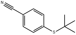 4-(tert-ブチルチオ)ベンゾニトリル 化学構造式