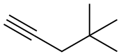 4,4-Dimethyl-1-pentyne. Structure