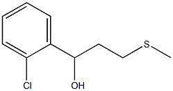 1-(2-氯苯基)-3-(甲基磺基)丙-1-醇 结构式
