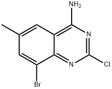 8-bromo-2-chloro-6-methylquinazolin-4-amine Structure