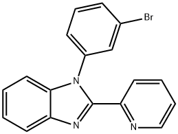 1-(3-溴苯基)-2-(吡啶-2-基)-1H-苯并[D]咪唑, 1418123-93-9, 结构式