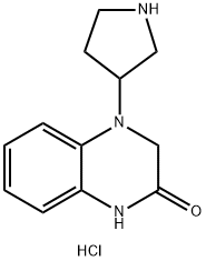 4-(pyrrolidin-3-yl)-1,2,3,4-tetrahydroquinoxalin-2-one hydrochloride Structure